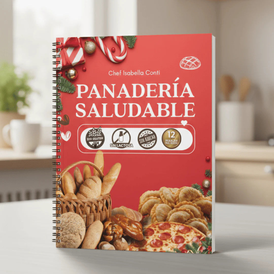 Mi Panadería Saludable, sin gluten, sin azúcares y sin lactosa + 12 bonos GRATIS